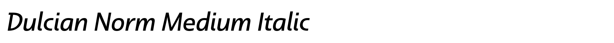 Dulcian Norm Medium Italic image